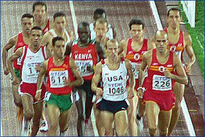 2 lasp to go of the Atletics World Championships 1500m final