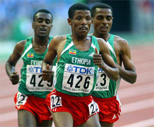 The Ethiopian Express - World Championships Paris 2003 10 000m
