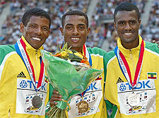 Bekele Gebrselassie Sihine - World Championships Paris 2003 10 000m