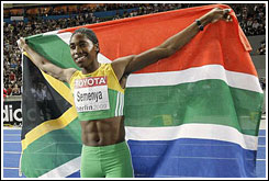 caster semenya wins Berlin 800m