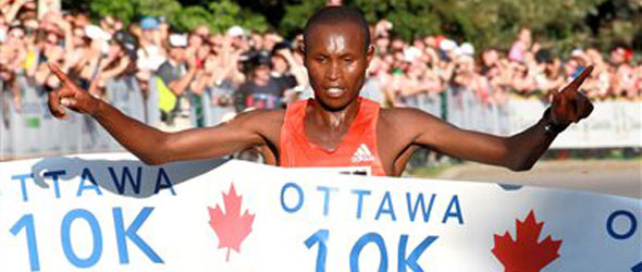 Geoffrey Mutai wins Ottawa 10k 2012