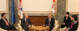 President Wirz was welcomed by the Mayor of Arandjelovac