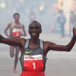 Eliud Kipchoge wins Delhi Half Marathon