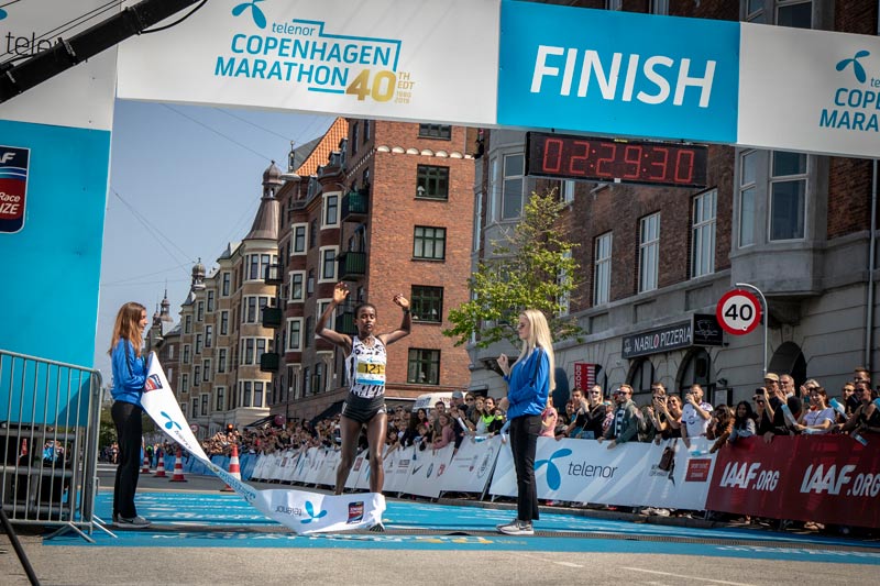 Course records at Copenhagen Marathon 2019