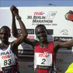 Top 10 positions Berlin Marathon 2003