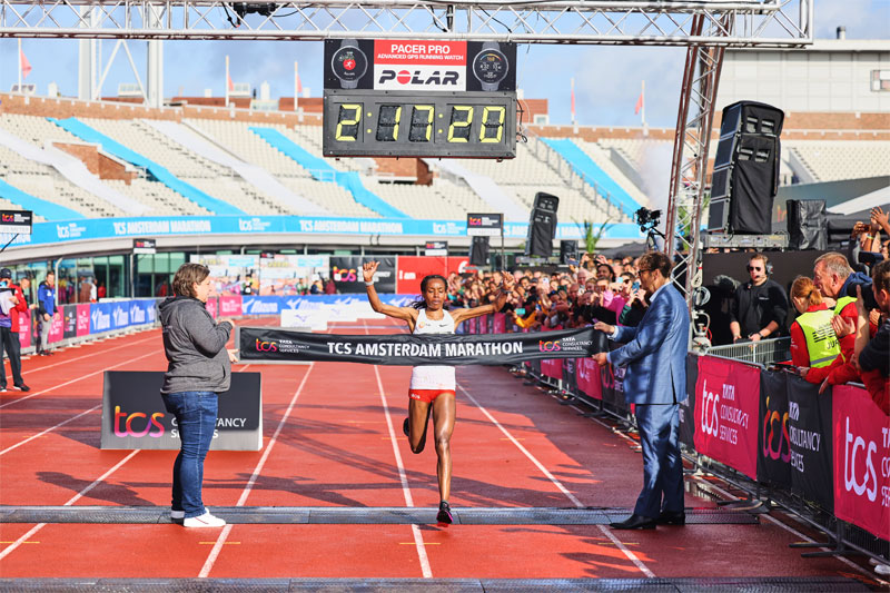 Ayana sets course record TCS Amsterdam Marathon