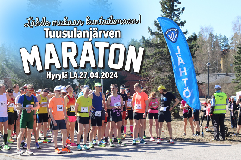 Kuukauden päästä juostaan Tuusulanjärven maraton