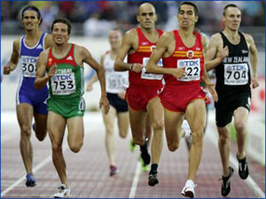 Rui Silva fights for a place in the Men's 1500m final