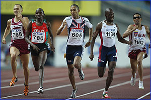 Men's 800m heats Osaka 2007