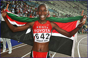 Janeth Jepkosgei - 800m Champion Osaka 2007