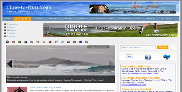 Yoga section updated